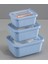 3 Parça Microline Dikdörtgen Set ( 600-1100-1800 ml ) 1