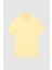 Slim Fit Işın Çiçeği Pike Dokulu T-Shirt 5