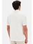 Slim Fit Ekru Pike Dokulu T-Shirt 4
