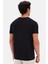 Ds Damat Regular Fit Siyah Düz Nakışlı %100 Pamuk T-Shirt 6