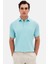 Slim Fit Aqua Pike Dokulu T-Shirt 4EC146011784M 2