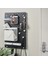2 mm Siyah Metal 36X56 cm Çok Amaçlı Pano Organizatör Pegboard 1