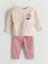 Bisiklet Yaka Kız Bebek Bluz ve Tayt 2'li (W5) 1