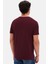 Ds Damat Regular Fit Mürdüm Düz Nakışlı %100 Pamuk T-Shirt 6