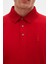 Slim Fit Kırmızı Pike Dokulu T-Shirt 4