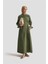 Kemerli Anvelop Elbise 25KD9008 Haki 1