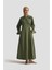 Kemerli Anvelop Elbise 25KD9008 Haki 2