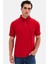 Slim Fit Kırmızı Pike Dokulu T-Shirt 4EC146011784M 2