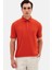 Slim Fit Kiremit Pike Dokulu T-Shirt 2
