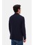 Slim Fit Lacivert Düz Kumaş Ceket 6