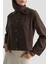 Kısa Blazer Ceket 25KD9002 Kahverengi 4