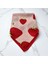 Beyaz Renk Zemin Üzerine Çilek Desenli %100 Koton Bandana, Saç Bandı 3