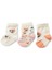 Bebitof 6'lı Kız Bebek Çorap Seti – Çiçek Desenli & Düz Pembe | Pamuklu, Rahat ve Sevimli 3