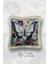 Krem Püsküllü, 3D Butterfly Desen Dekoratif 43X43CM Kare Kırlent Kılıfı 2
