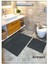 Pamuk Dokuma Su Emici Banyo Paspas Seti, Banyo Halısı, Victoria 2 Li Klozet Takım 60X100 - 60X50 2