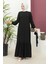 Lara Kumaş Bağlamalı Elbise - Siyah / E0124 3