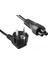 Notebook Laptop Şarj Adaptörü 3lü Yonca Epson-Asus-Acer-Samsung Power Güç Kablosu 1,2m 1
