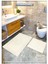 Pamuk Dokuma Su Emici Banyo Paspas Seti, Banyo Halısı, Victoria 2 Li Klozet Takım 60X100 - 60X50 2
