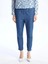 Lcw Modest Indigo Beli Lastikli Carrot Fit Kadın Jean Pantolon 4