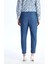 Lcw Modest Indigo Beli Lastikli Carrot Fit Kadın Jean Pantolon 5