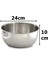 Paslanmaz Çelik Karıştırma Kabı 24CM 3,5 Litre Çırpma Yoğurma Hamur Salata Pişirme Kasesi 1
