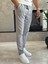 Erkek Beli Bağcıklı Slim Fit Pantolon Gri ECA012 2