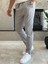 Erkek Beli Bağcıklı Slim Fit Pantolon Gri ECA012 3