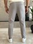 Erkek Beli Bağcıklı Slim Fit Pantolon Gri ECA012 5