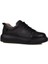 Siyah Aura Kadın Hakiki Deri Sneaker 1