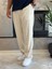 Erkek Baggy Kalıp Kumaş Pantolon Bej ECA002 5