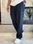 Erkek Baggy Kalıp Kumaş Pantolon Lacivert ECA002 3
