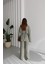 Çağla Yeşili Şal Yaka Keten Takım (Oversize Kalıp) 3