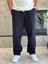 Erkek Rahat Kalıp Keten Pantolon Lacivert ECA001 2