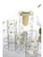 Çiçek Desenli Cam 5 Parça Bitki Çayı Demleme Seti 700 ml 1