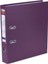 Plastik Cilt Bezi Kaplı Ofis Klasörü A4 Dar 30'lu Mor 1