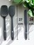 Isıya Dayanıklı Silikon Kevgir Kepçe Spatula Kaşık Seti (30-28-22-20 Cm) 13 Parça 3