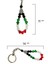 Filistin Bayrak Renkli Kristal Taşlı El Yapımı Anahtarlık Ünisex A300052 4