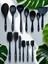 Isıya Dayanıklı Silikon Kevgir Kepçe Spatula Kaşık Seti (30-28-22-20 Cm) 13 Parça 1