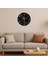 Modern Dekoratif Sessiz Akar Duvar Saati - Temperli Cam 37 cm HS003 3