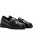 Kadın Siyah Tokalı Rugan Deri Comfort Loafer 25AFD410216 3