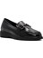 Kadın Siyah Tokalı Rugan Deri Comfort Loafer 25AFD410216 6
