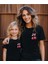 Aile Kombin Tişört- Anne Kız Kiraz Baskılı Bisiklet Yaka Tişört/t-Shirt (Tek Adet Fiyatıdır.) 1