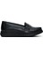 Kadın Siyah Deri Comfort Loafer 25AFD410018 1