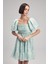 Balon Kollu Mini Elbise Mint 12443443000 5