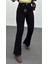 Siyah Extra Yüksek Bel Full Likralı Flare Jeans 1