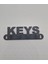 Keys Yazılı Kullanışlı Anahtarlık, 3D Baskı, Siyah 1