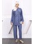 Lacivert Taşlı Tunik Pantolon Takım 1