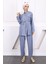 Mavi Taşlı Tunik Pantolon Takım 1