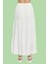 Viskon Kumaş Astarlı Beyaz Viskon Kumaş Kadın Etek 2
