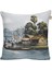 Belıeve Balıkçı Jakarlı Dokuma Goblen Dekoratif Manzaralı Kırlent Kılıfı 45*45 1